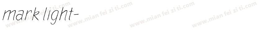 mark light字体转换
